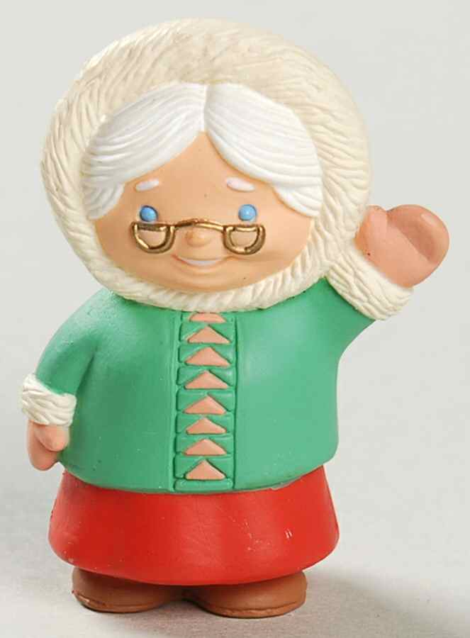 Merry Miniatures 1994 Mrs Claus - Boxed by Hallmark Gold Crown-1