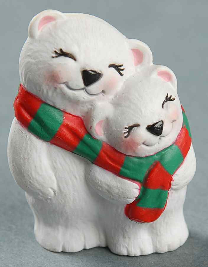 Merry Miniatures 1994 Polar Bears - Boxed by Hallmark Gold Crown-1