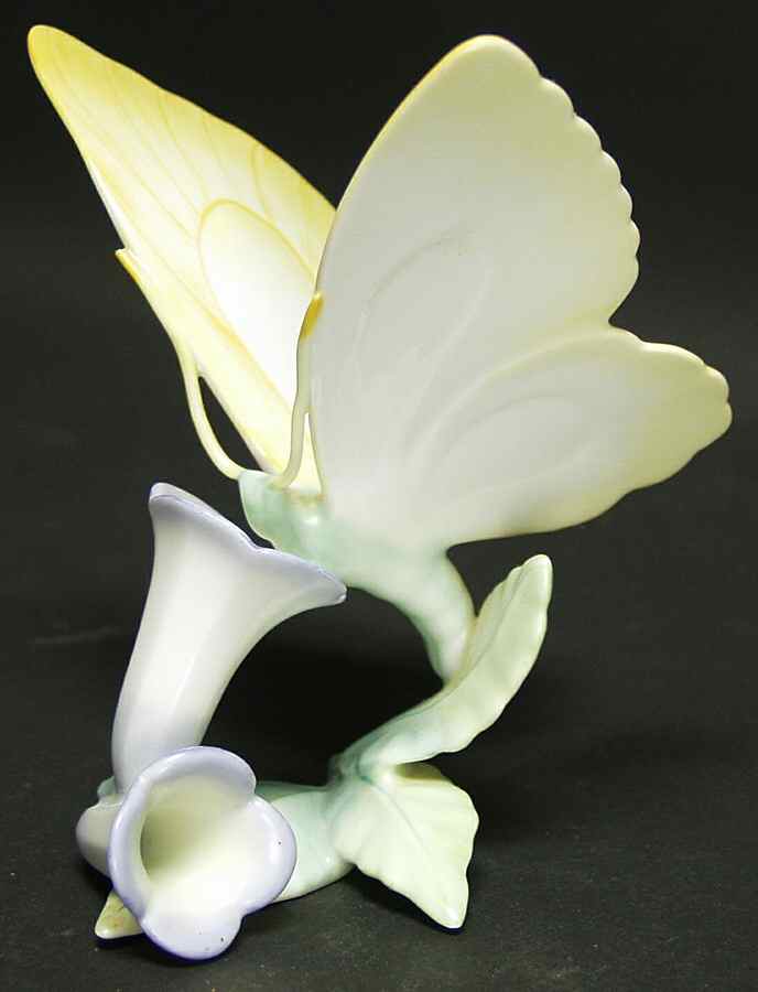 Bugs & Friends Yellow Butterfly On Flower - No Box by Herend-1