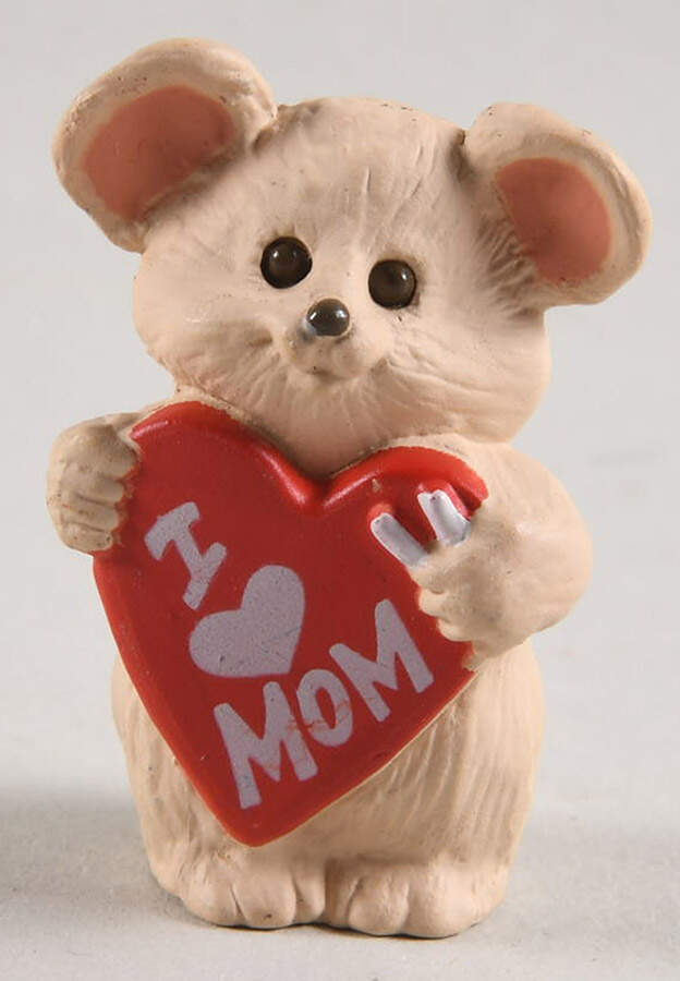 Merry Miniatures 1991 I Love Mom - No Box by Hallmark Gold Crown-1
