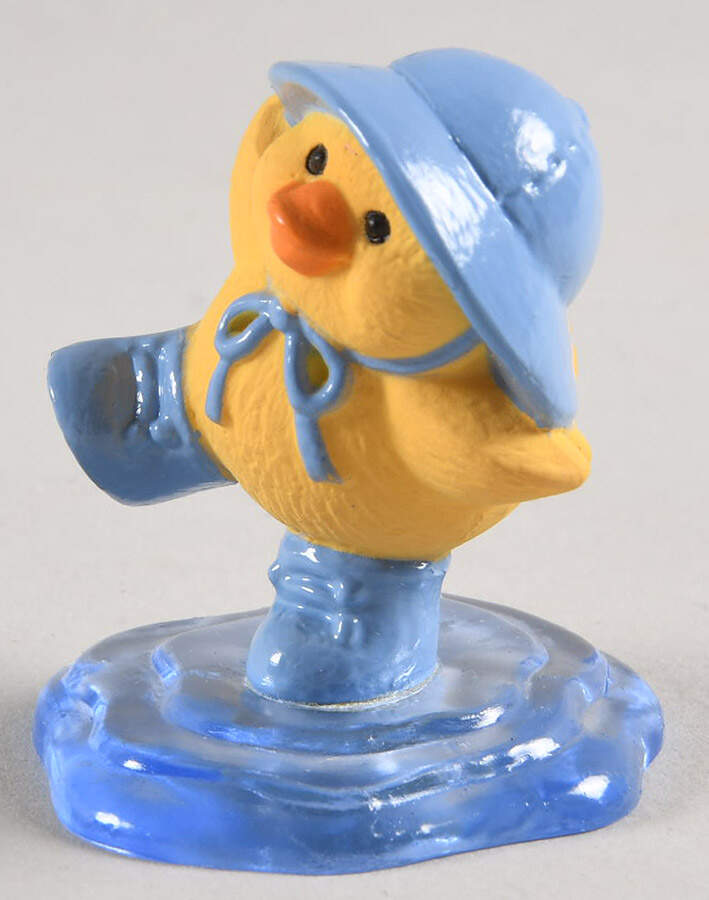 Merry Miniatures 1991 Duck In Puddle - No Box by Hallmark Gold Crown-1