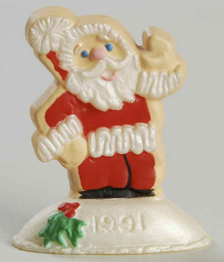 Merry Miniatures 1991 Cookie Santa - With Box by Hallmark Gold Crown-1