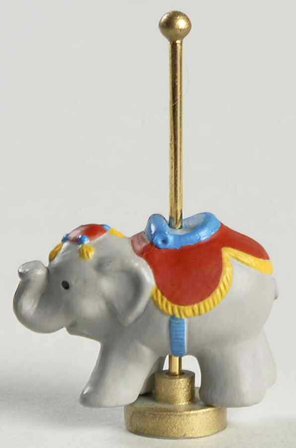Merry Miniatures 1991 Carousel Elephant - No Box by Hallmark Gold Crown-1