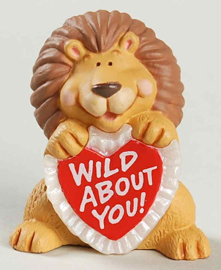 Merry Miniatures 1992 Lion - Boxed by Hallmark Gold Crown-1