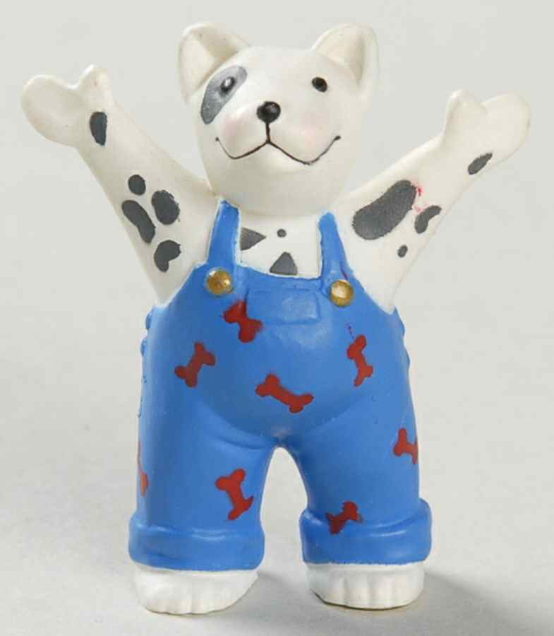 Merry Miniatures 1992 Party Dog - Boxed by Hallmark Gold Crown-1
