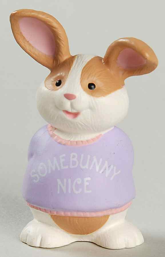 Merry Miniatures 1992 Sweat Shirt Bunny - Boxed by Hallmark Gold Crown-1