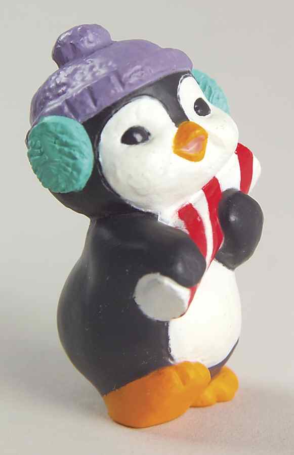 Merry Miniatures 1993 Penguin With Peppermint - Boxed by Hallmark Gold Crown-1