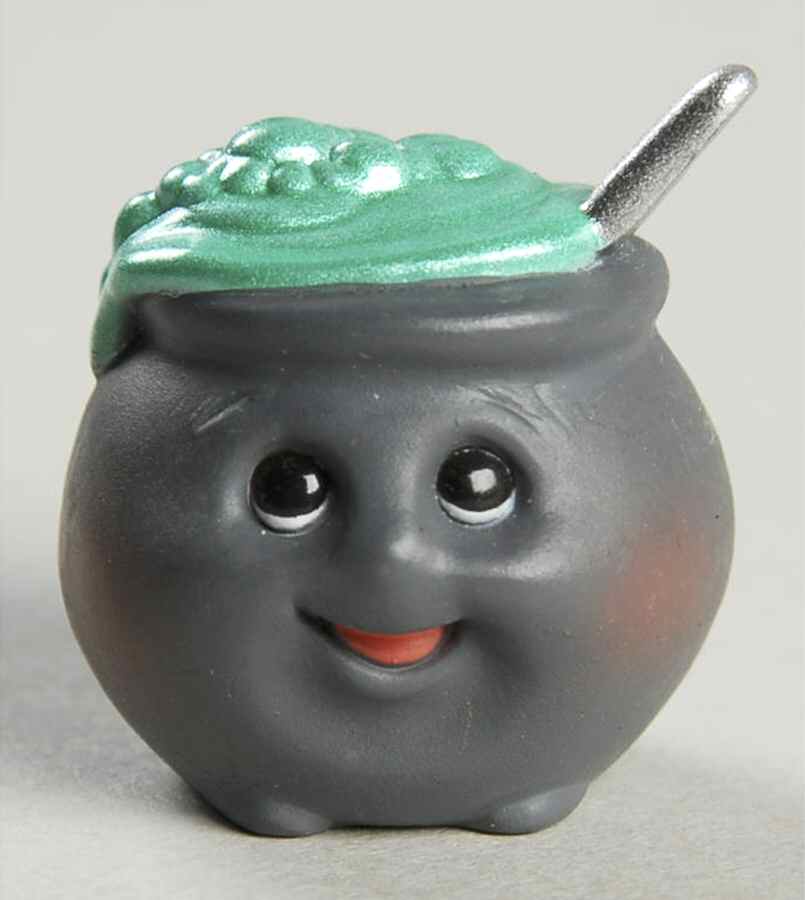 Merry Miniatures 1993 Animated Cauldron - Boxed by Hallmark Gold Crown-1