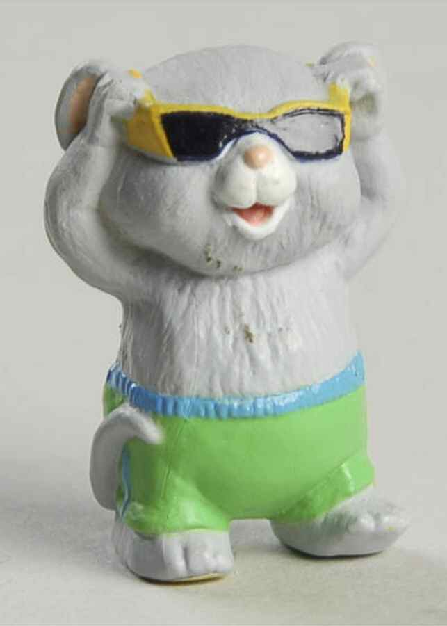 Merry Miniatures 1993 Mouse Wearing Sunglasses - Boxed by Hallmark Gold Crown-1