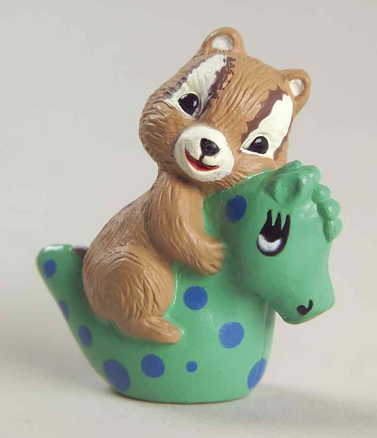 Merry Miniatures 1993 Chipmunk On Inflatable - Boxed by Hallmark Gold Crown-1