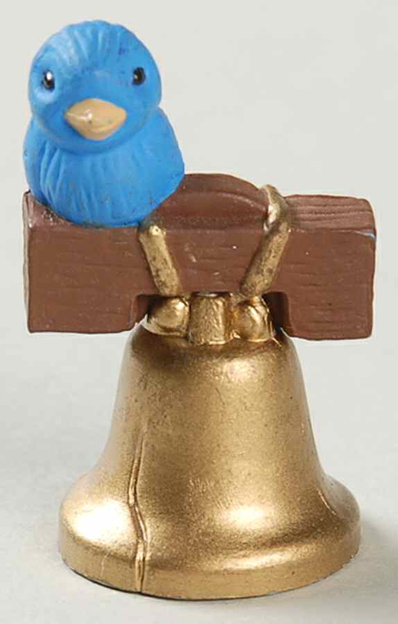 Merry Miniatures 1993 Liberty Bell W/Bird - With Box by Hallmark Gold Crown-1