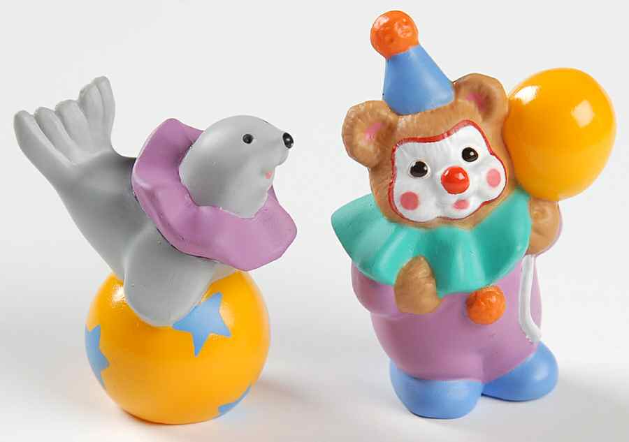 Merry Miniatures 1996 Happy Birthday Clowns - Boxed by Hallmark Gold Crown-1