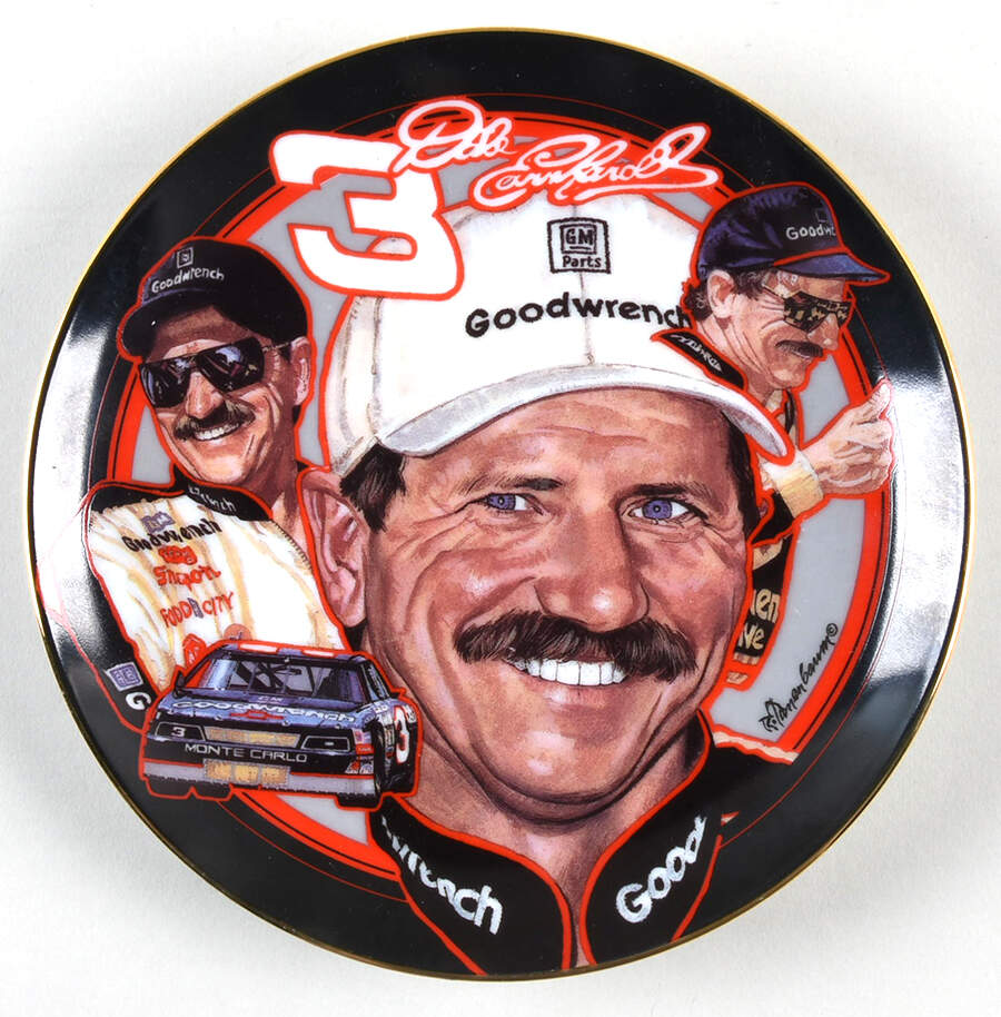 Dale Earnhart Man In Black - No Box by Hamilton Collection-1