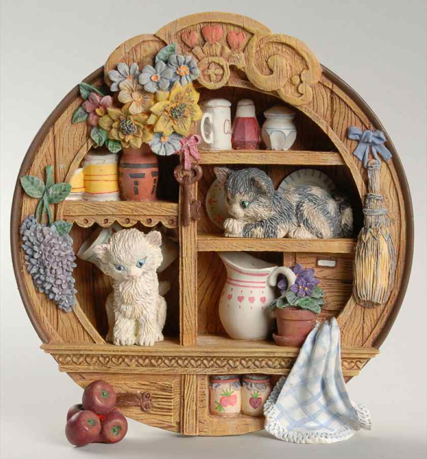 Knick Knack Kitty Cats Kittens In The Cupboard - Boxed by Hamilton Collection-1