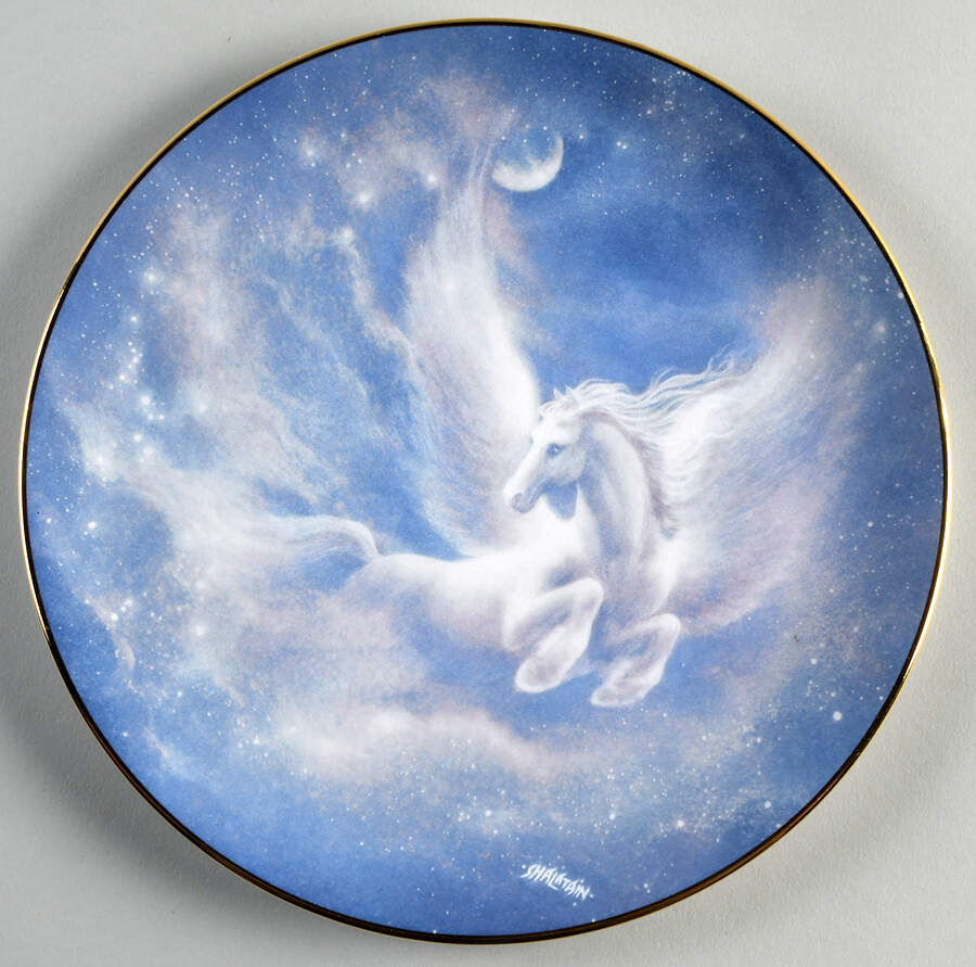 Magical World of Legends & Myths Flight Of The Pegasus - No Box by Hamilton Collection-1
