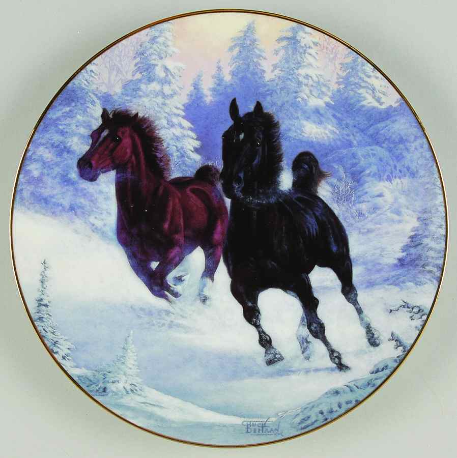Spirit of The Mustangs Winter's Thunder - No Box by Hamilton Collection-1