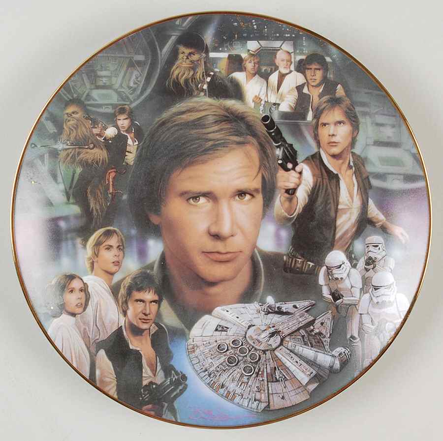 Star Wars Heros & Villains Hans Solo - No Box by Hamilton Collection-1