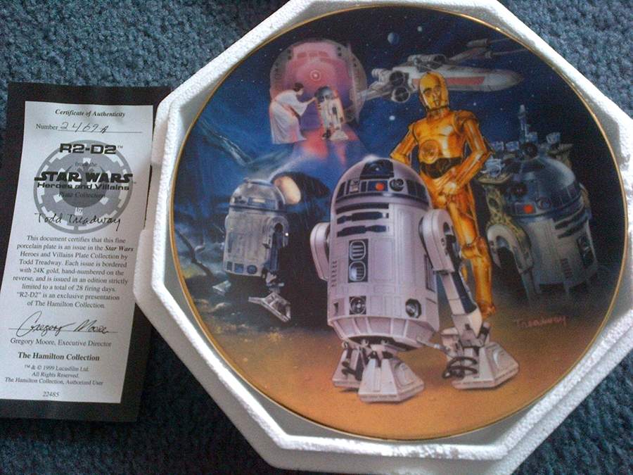 Star Wars Heros & Villains R2-D2 - No Box by Hamilton Collection-1
