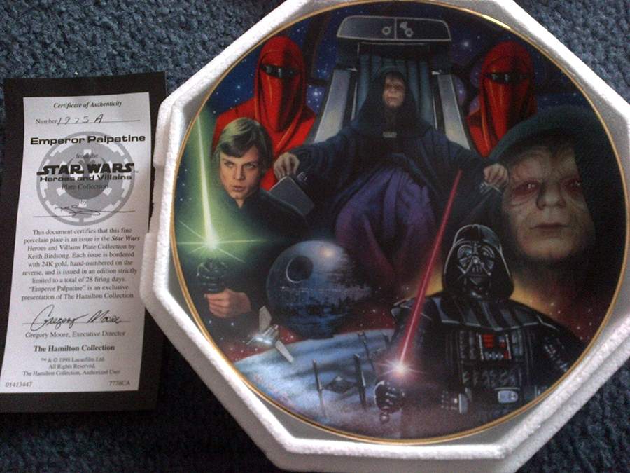 Star Wars Heros & Villains Emperor Palpatine - No Box by Hamilton Collection-1