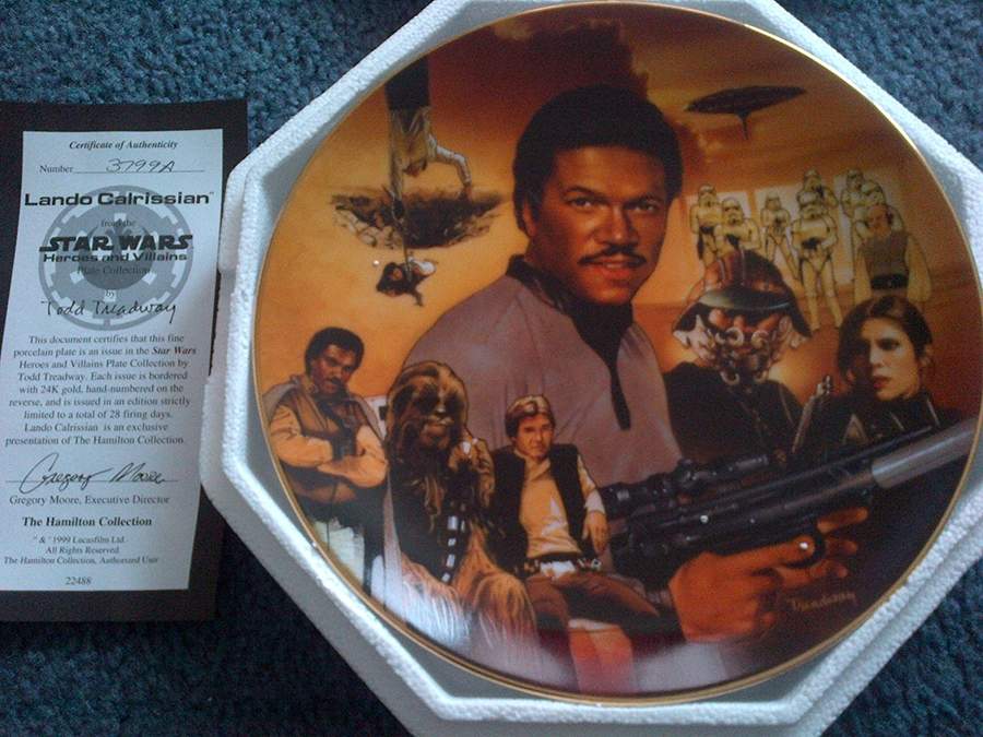 Star Wars Heros & Villains Lando Calrissian - No Box by Hamilton Collection-1