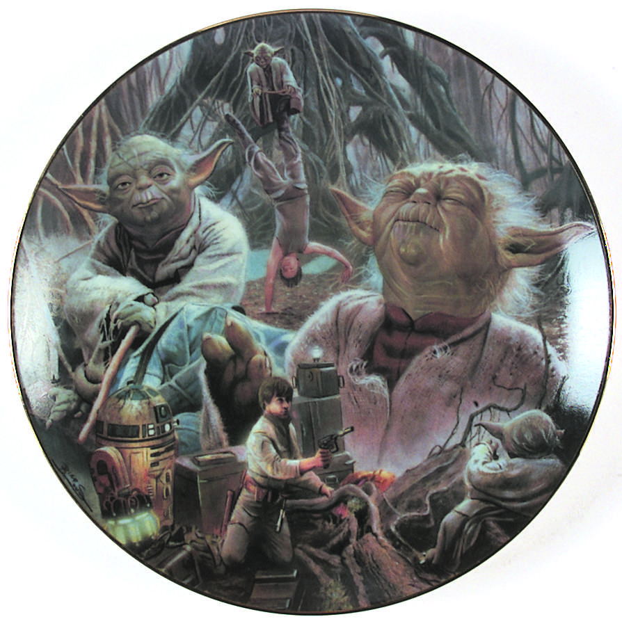 Star Wars Heros & Villains Yoda - No Box by Hamilton Collection-1