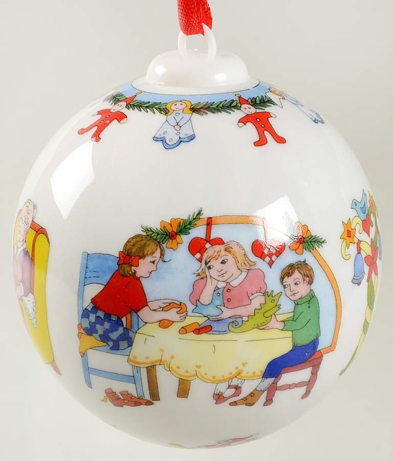 Annual China Christmas Ball Playtime At Table - Boxed by Hutschenreuther-1