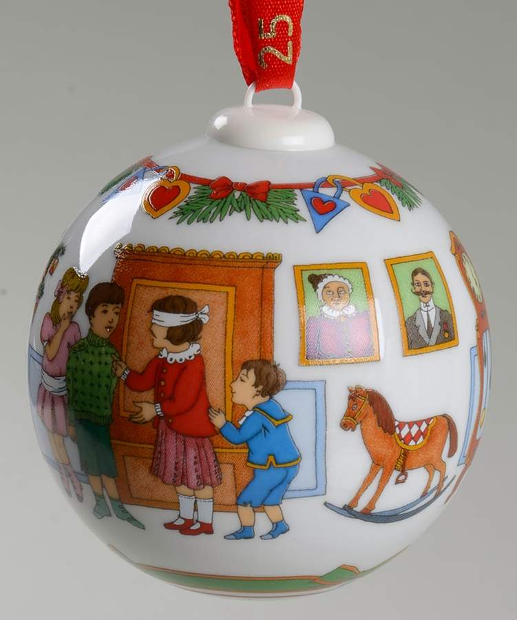Annual China Christmas Ball Blind Man's Bluff - Boxed by Hutschenreuther-1