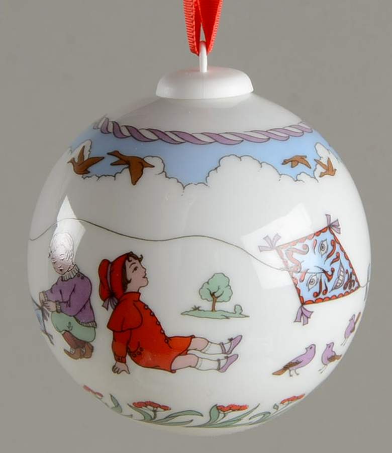 Annual China Christmas Ball Dragon Fly - Boxed by Hutschenreuther-1