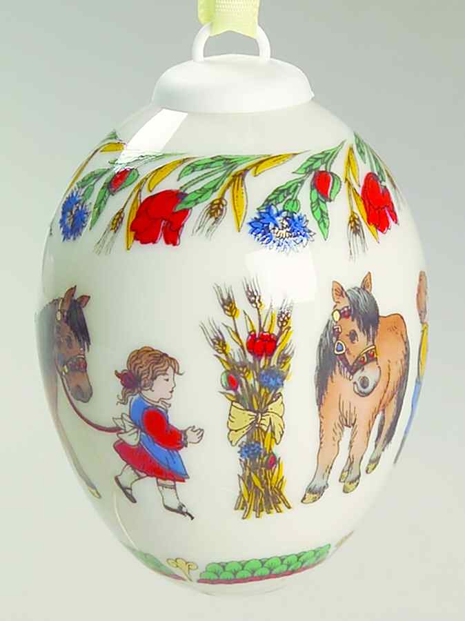 Annual China Spring Egg 1992 Egg - Boxed by Hutschenreuther-1