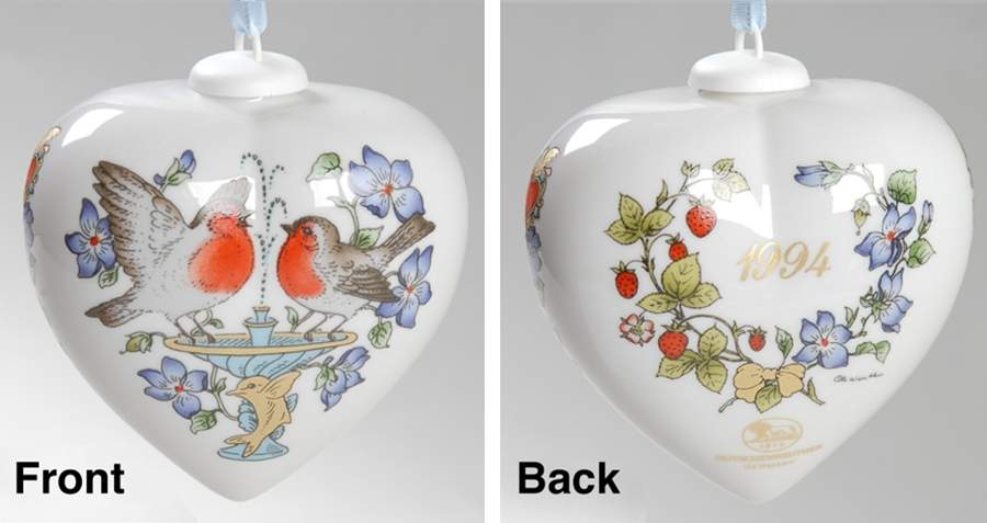 Annual China Spring Heart 1994 Spring Heart - With Box by Hutschenreuther-1