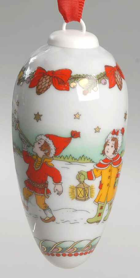 Annual China Pine Cone Ornament Sleigh Ride - No Box by Hutschenreuther-1