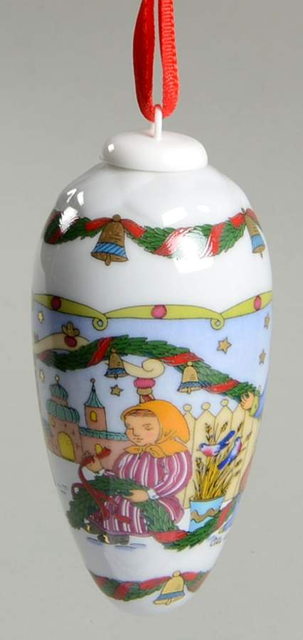 Annual China Pine Cone Ornament Festive Decorations - Boxed by Hutschenreuther-1