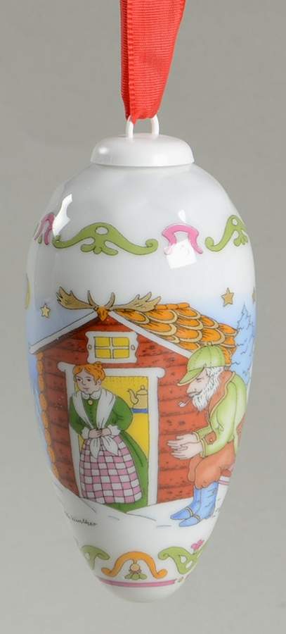 Annual China Pine Cone Ornament Forester's House - Boxed by Hutschenreuther-1
