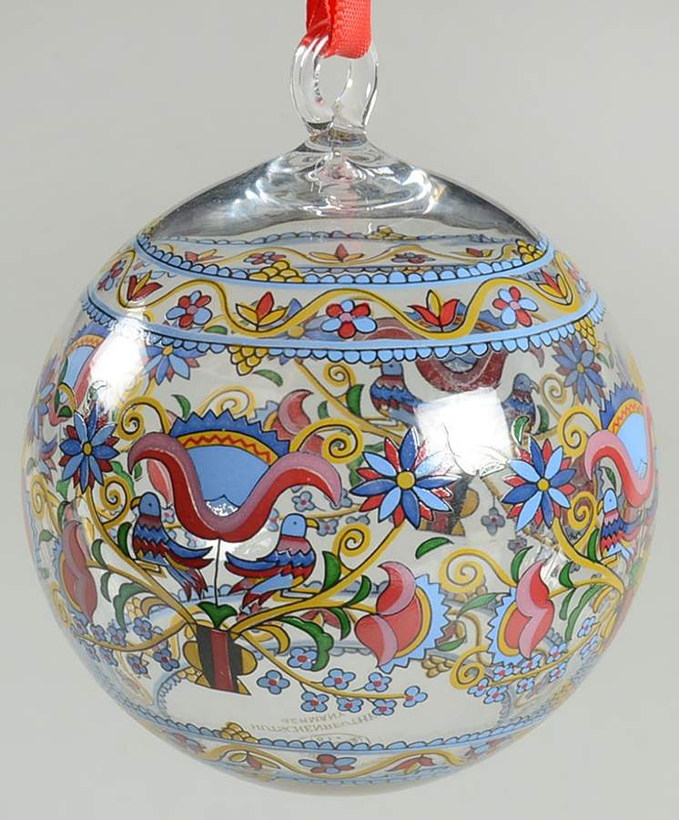Annual Crystal Christmas Ball Hungary - With Box by Hutschenreuther-1