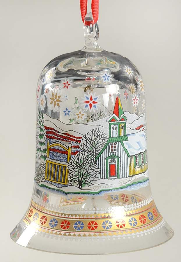Annual Crystal Christmas Bell Iceland - Boxed by Hutschenreuther-1
