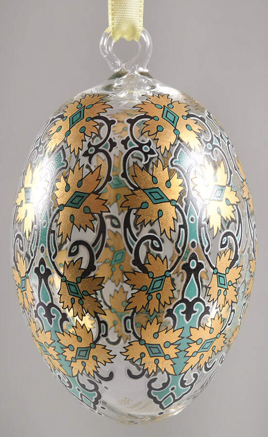 Annual Crystal Spring Egg 1995 Spring Egg - Boxed by Hutschenreuther-1