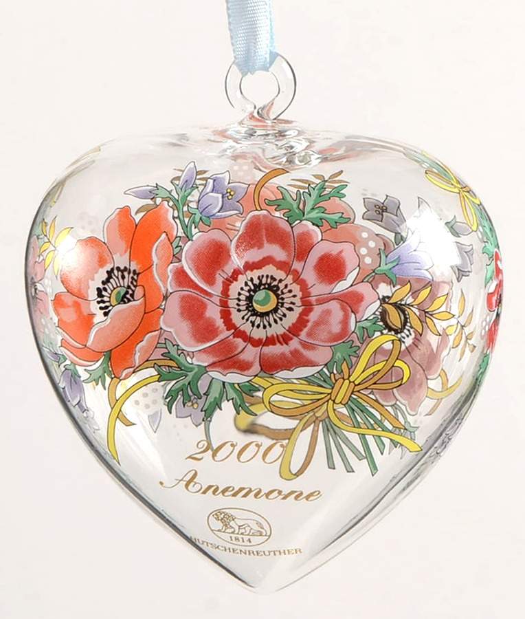 Annual Crystal Spring Heart 2000 Spring Heart - No Box by Hutschenreuther-1
