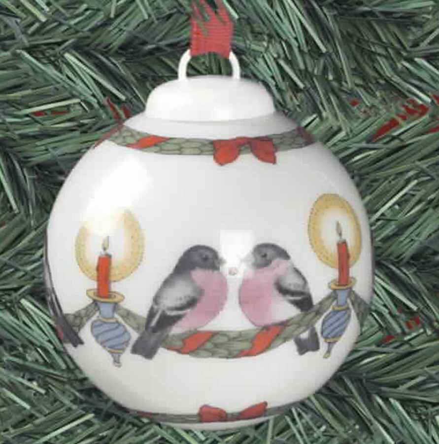 Miniature Ball Ornaments Christmas Birds - Boxed by Hutschenreuther-1