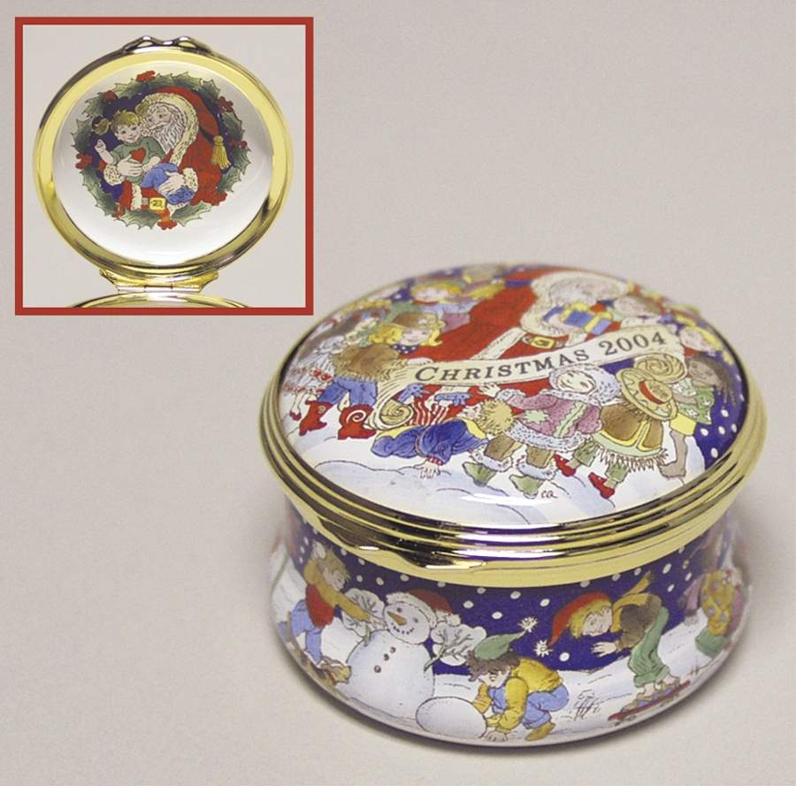 Halcyon Days Christmas Box 2004-Santa & Children - Boxed by Halcyon Days-1