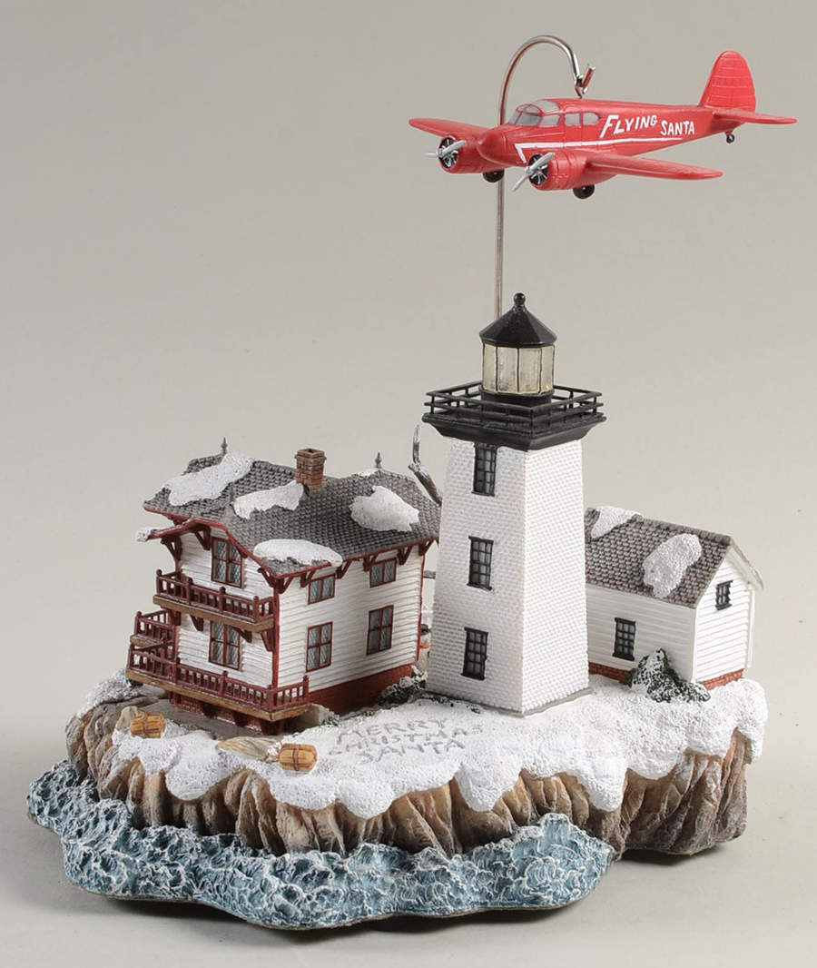 Christmas Lighthouse Hospital Point, Massachusetts - Boxed by Harbour Lights-1