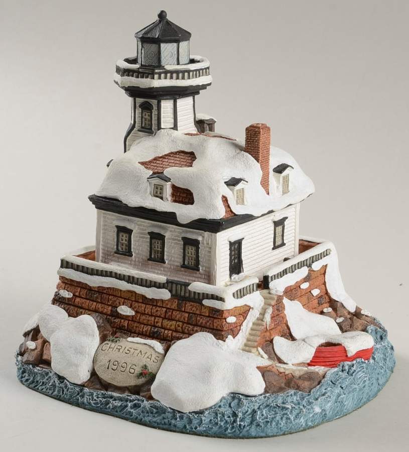 Christmas Lighthouse Colchester Reef, Vt - Boxed by Harbour Lights-1