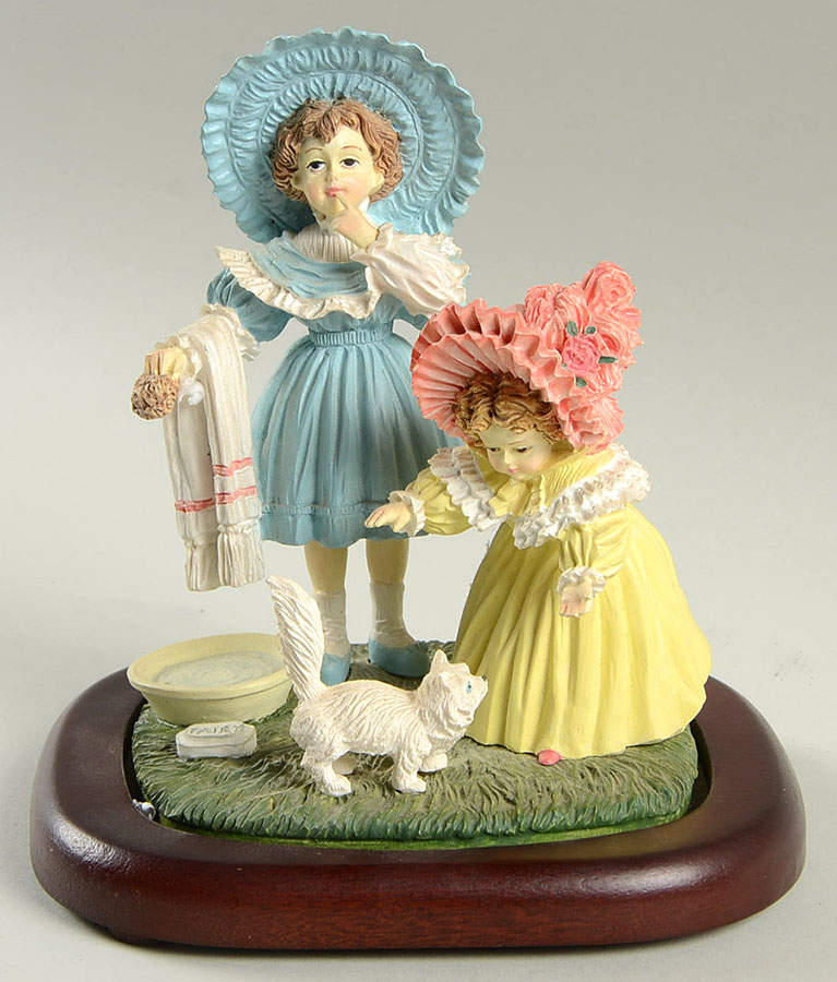 Collector Club-Maud Humphrey Bogart Kitty's Bath - No Box by Hamilton Collection-1
