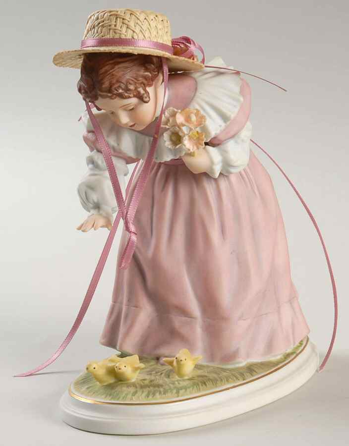 Collector Club-Maud Humphrey Bogart Little Chickadees  (Porcelain) - Boxed by Hamilton Collection-1