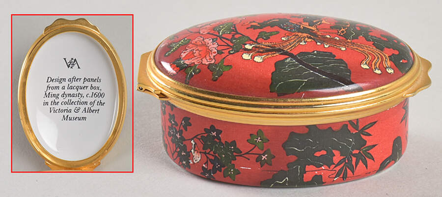 Halcyon Days Box Victoria & Albert-Ming Dynasty Bird - Boxed by Halcyon Days-1