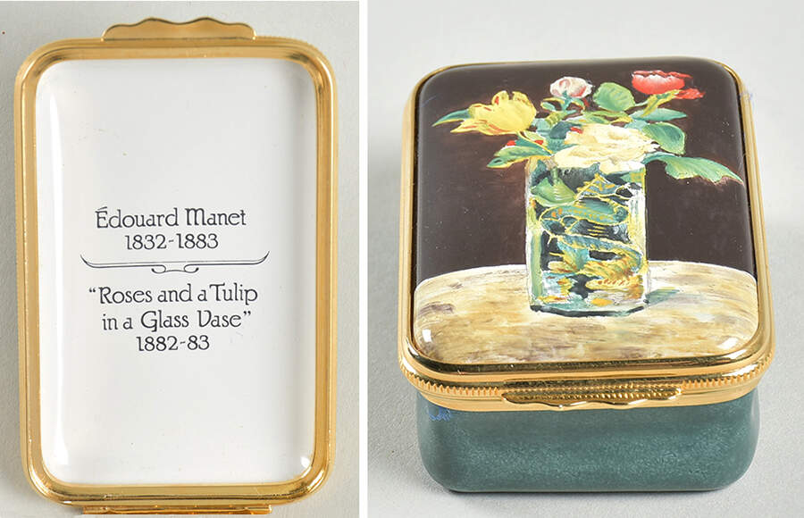 Halcyon Days Box Edouard Manet's Roses And Tulip - Nb472, No Box by Halcyon Days-1
