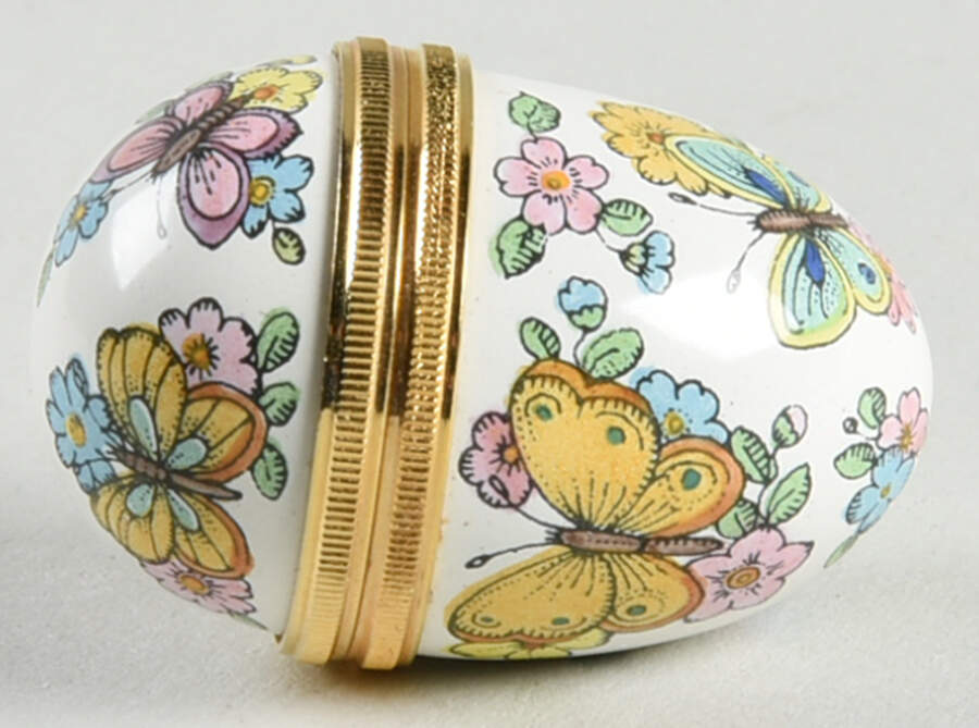 Halcyon Days Box Butterflies Mini Egg Box - Boxed by Halcyon Days-1