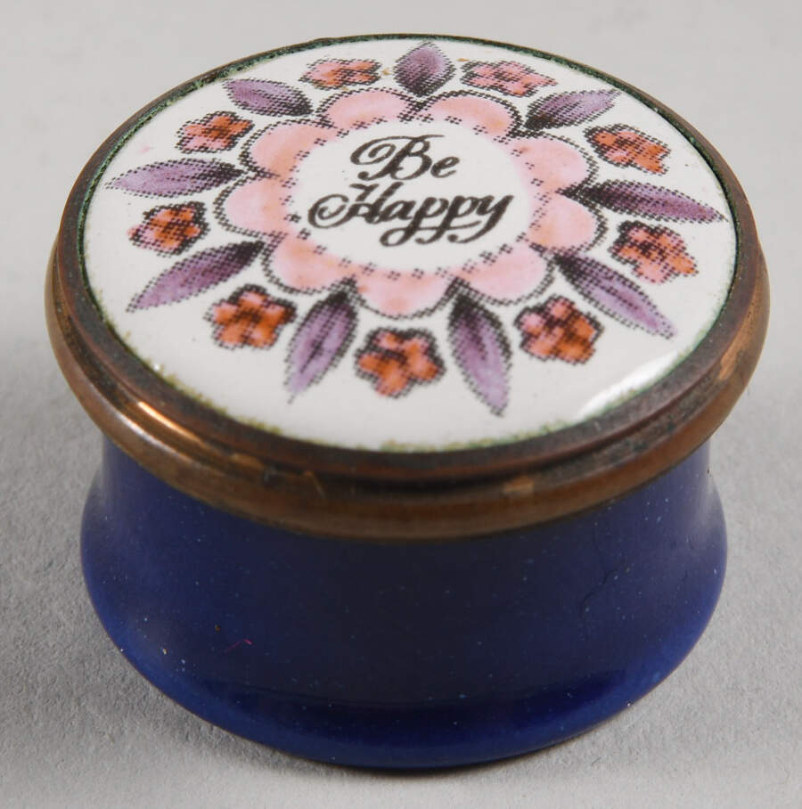 Halcyon Days Box Be Happy Purple Leaves - No Box by Halcyon Days-1