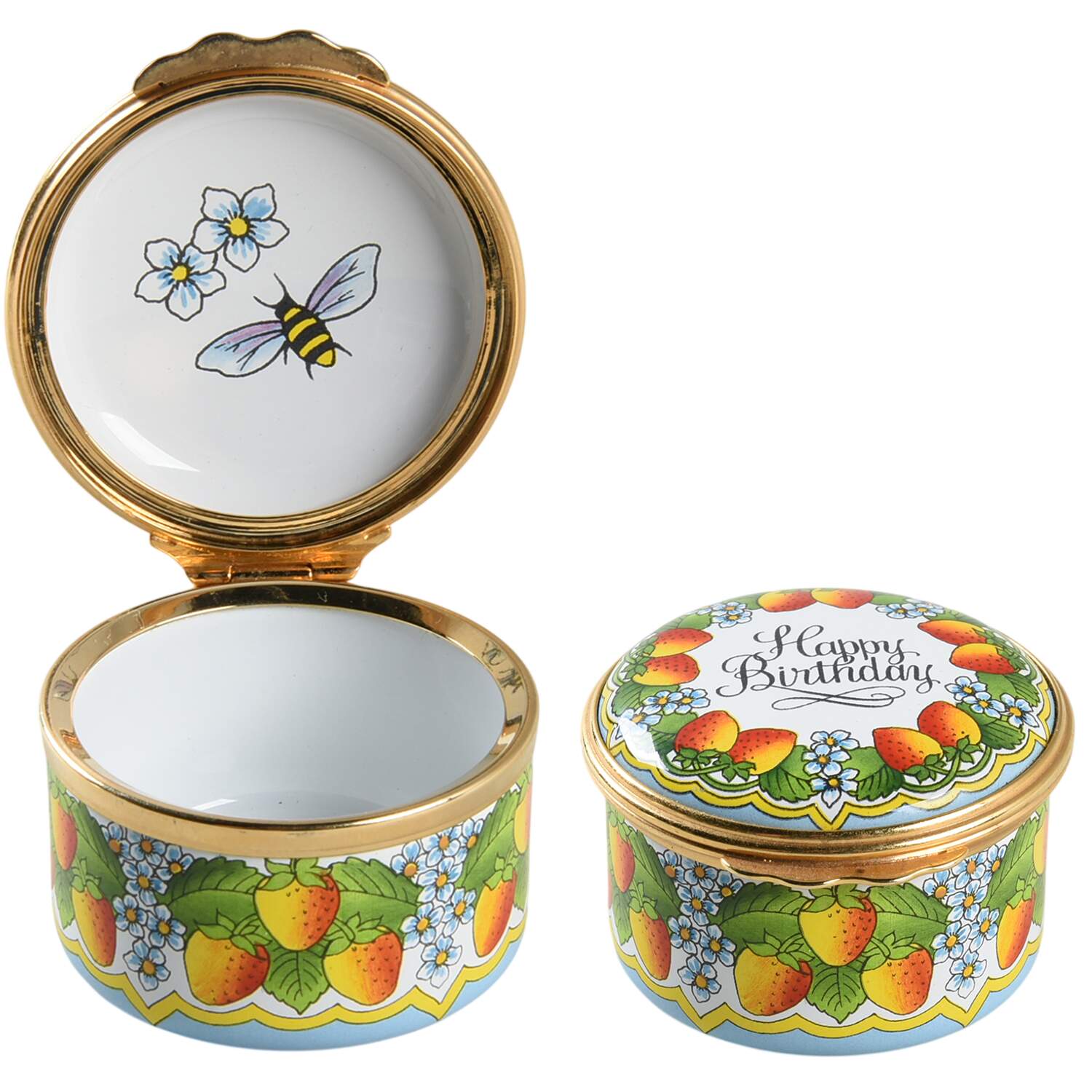 Halcyon Days Box Happy Birthday-Strawberries - No Box by Halcyon Days-1