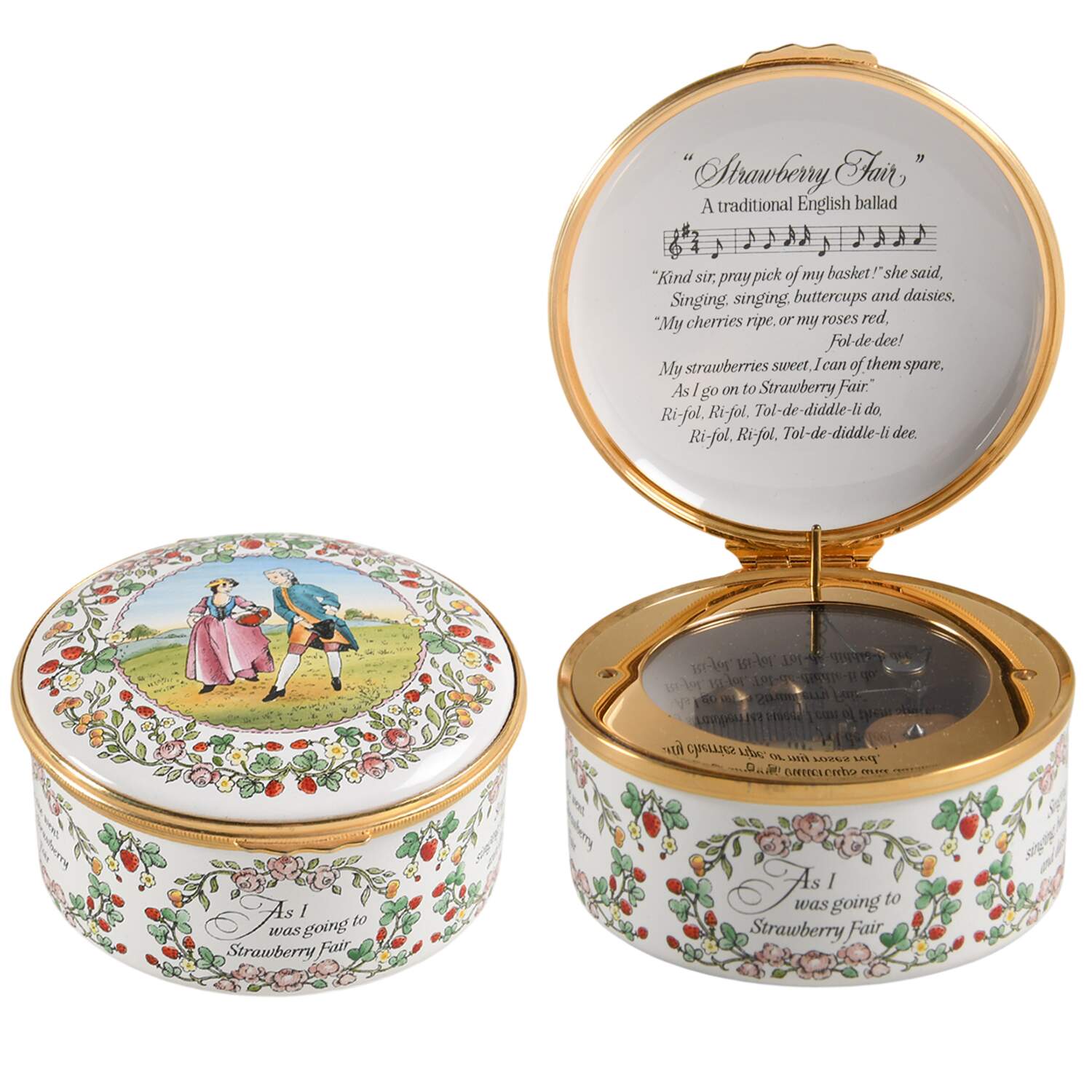 Halcyon Days Box Strawberry Fair-Musical - No Box by Halcyon Days-1
