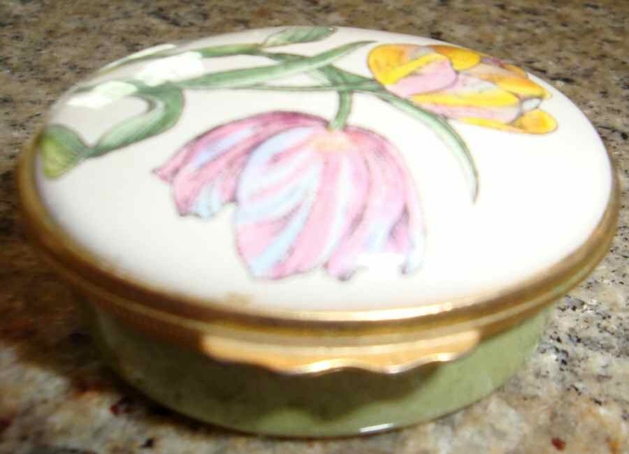 Tiffany & Co Boxes Tulips Oval Box - No Box by Halcyon Days-1